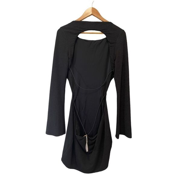 CAMILA COELHO Elena Mini Dress In Black XL - Picture 10 of 11